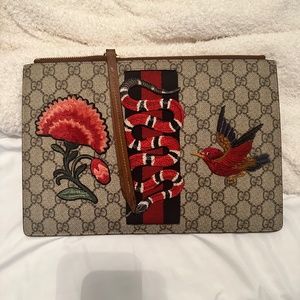 GG Supreme Snake Patch Clutch